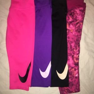 Girls Nike/C9 Dry-fit Capri leggings-lot of 4